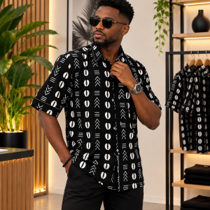 Chemise Bogolan homme