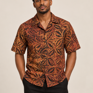 Chemise terracotta orange