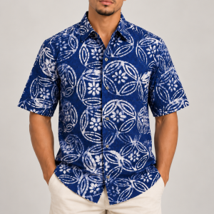 Chemise bleu roi