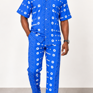 Ensemble chemise pantalon bogolan