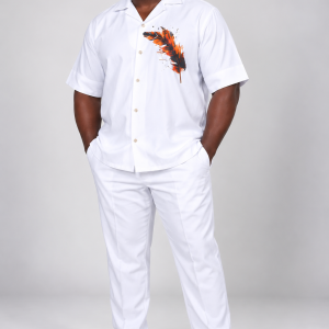 Ensemble chemise pantalon blanc