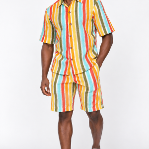Ensemble chemise short coton