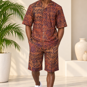 Ensemble chemise short tissu