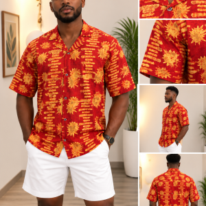 Chemise jaune orange