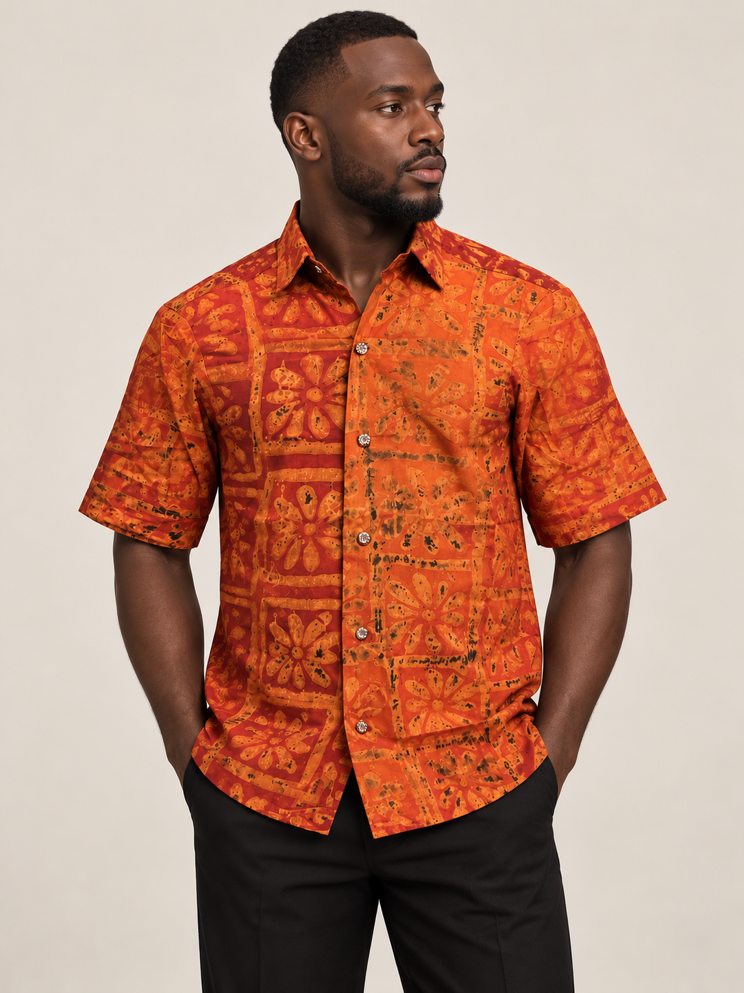 Chemise Orange vif
