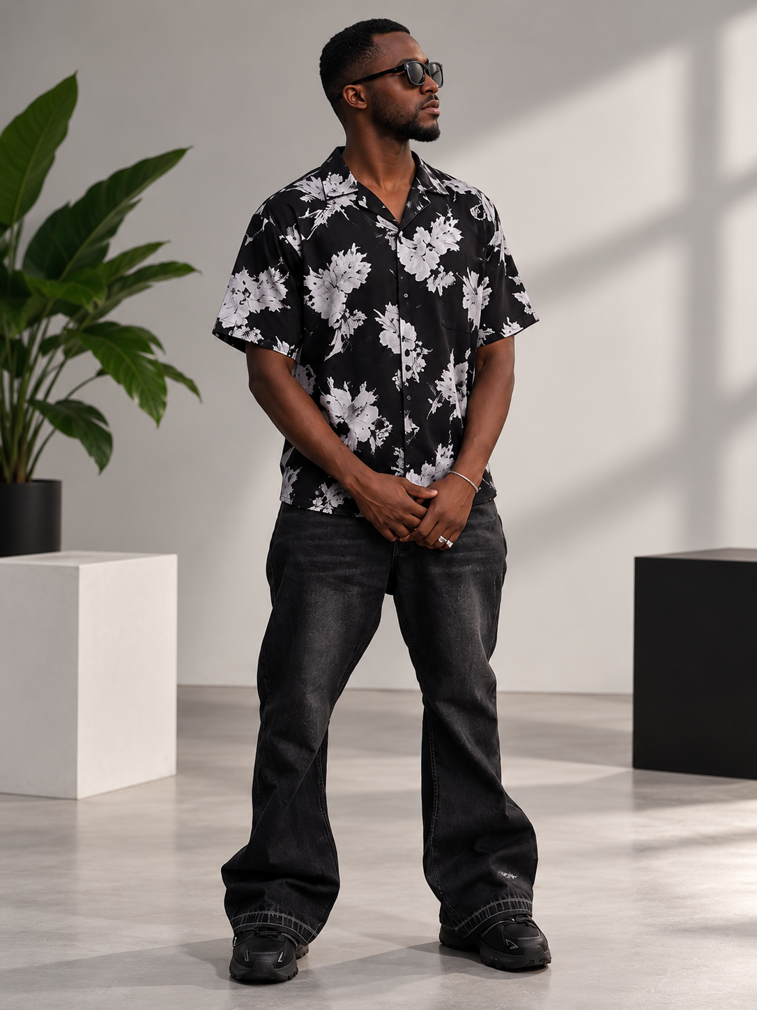 chemise tissu floral