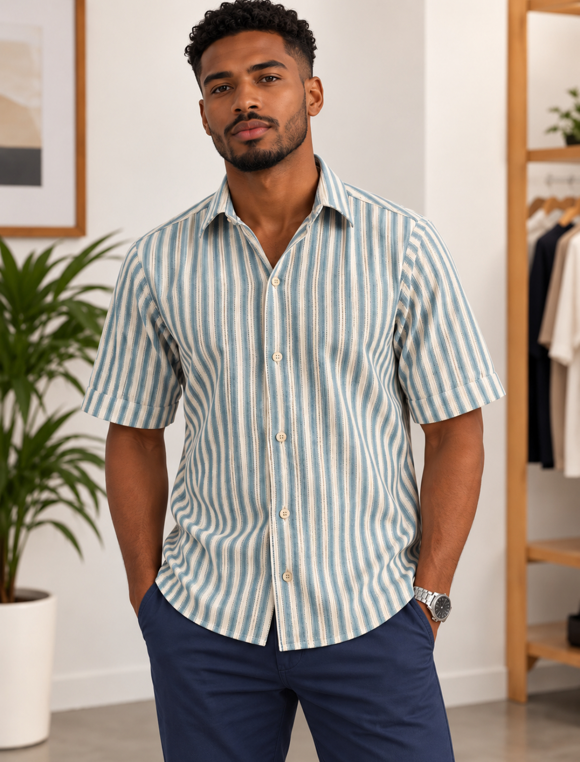 Chemise en tissu coton
